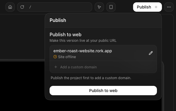 Describes the screen for a reader who cannot see it